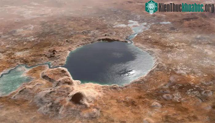 Jezero Crater ngập đầy nước và sự sống trong quá khứ hơn 3 tỉ năm trước