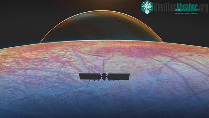 Mặt trăng sự sống Europa của sao Mộc với tàu vũ trụ Europa Clipper