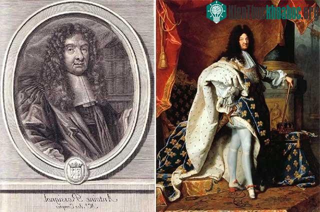 &nbsp;Vua Louis XIV (trái) và Antoine Rossignol.