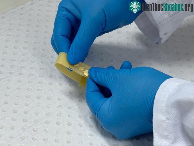 Nhóm nghiên cứu gắn oxit thiếc siêu mỏng lên vật liệu nền.