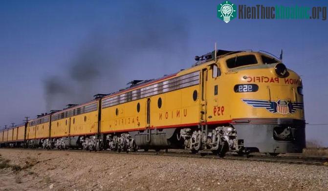 Tàu hỏa của Union Pacific tại California năm 1964