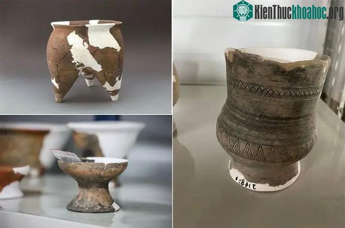 Một số di vật văn hóa được khai quật.