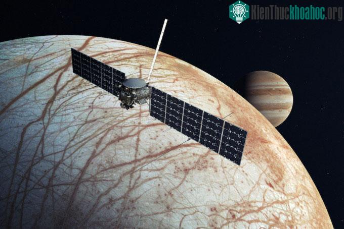 Mô phỏng tàu vũ trụ Europa Clipper.