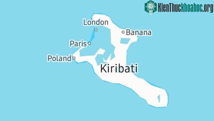 Những thành phố có tên gây chú ý ở Kiribati.