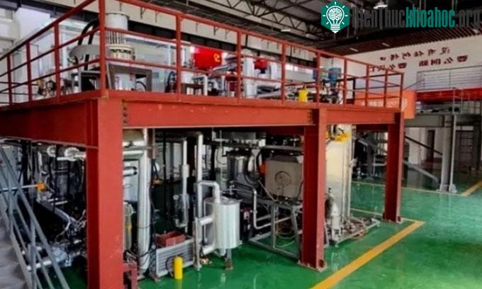 Nguyên mẫu lò phản ứng làm mát bằng lithium thử nghiệm của Trung Quốc.