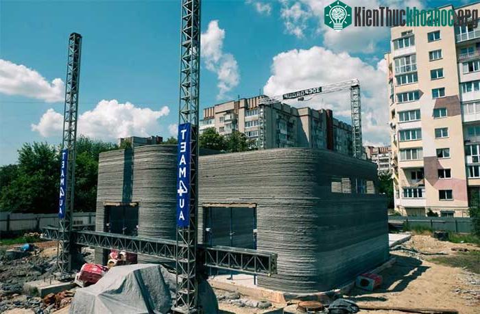 Giải pháp in 3D xây trường học nhanh thần tốc trong khu chiến sự ảnh 1