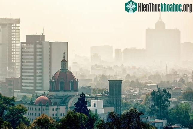 Khói bụi ở Mexico City, Mexico,