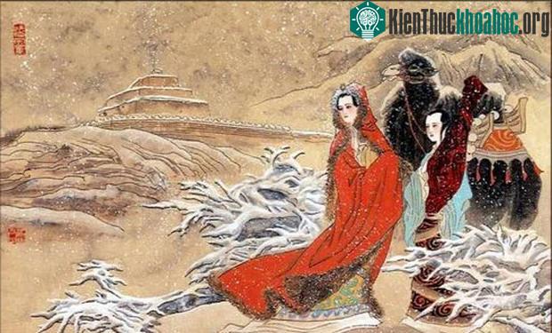 Vương Chiêu Quân trong tranh cổ.