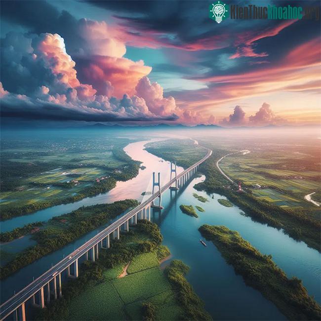 Cầu chính có kết cấu dây văng dài 1.010 mét
