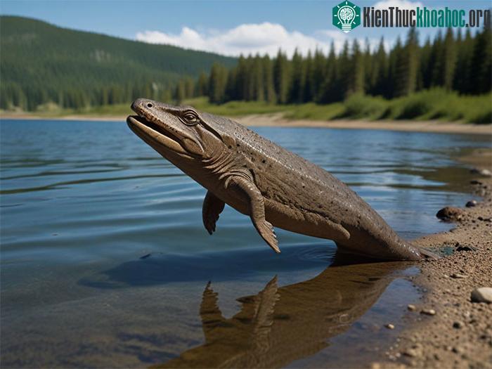 Tiktaalik có thể "đứng dậy" một cách kỳ lạ bên bờ nước