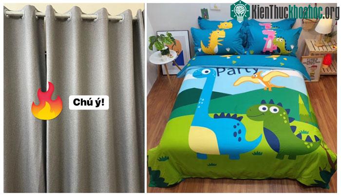 Thường xuyên hút bụi hoặc giũ rèm cửa và ga giường để loại bỏ bụi bẩn và alergen.