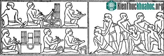 Minh họa các quan chức bắt giữ nông dân để cưỡng bức lao động do họ không nộp thuế