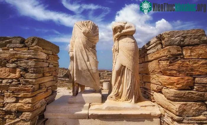 Đảo Delos chìm dần xuống biển do hiện tượng xâm nhập mặn.