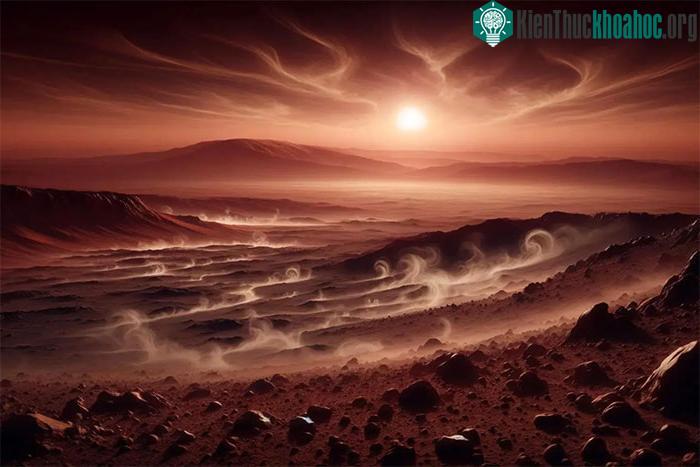 Cảnh quan Gale Crater mà robot Curiosity đang khảo sát