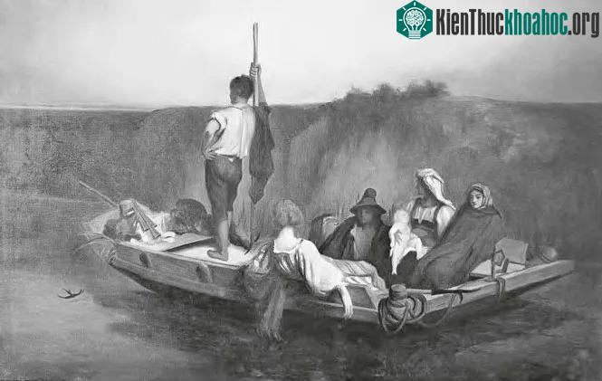 Đầm lầy Pontine năm 1850.