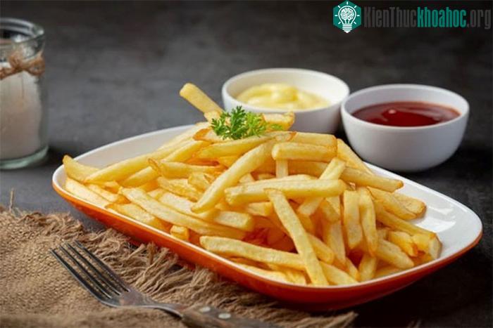 Khoai tây chiên có hàm lượng chất béo cao ngất ngưởng