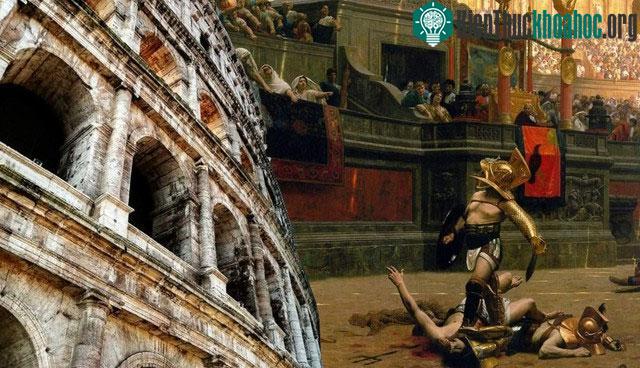 Colosseum là nơi diễn ra các cuộc chiến mang tính giải trí cho người dân La Mã.