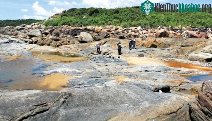 Vị trí nơi phát hiện trảng muối cổ của người Sa Huỳnh.
