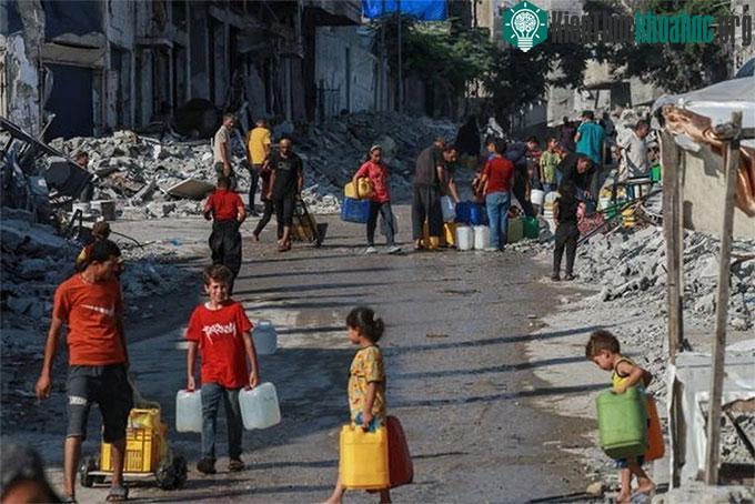 Xung đột tại Dải Gaza đã khiến cho hàng trăm nghìn người phải sống với nguồn nước ô nhiễm