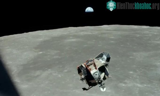 Bức ảnh của do phi hành gia Michael Collins chụp trong nhiệm vụ Apollo vào ngày 21/7/1969.