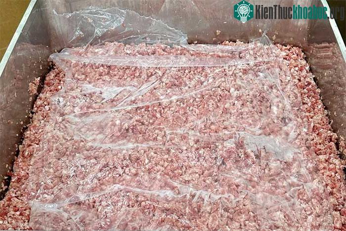 Thịt xay cấp đông