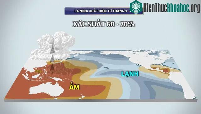 La Nina sẽ xuất hiện vào khoảng tháng 9 - 11 năm nay