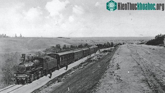 Con tàu kết nối Bắc Kinh và Moscow trong một hành trình đường sắt dài ngày.