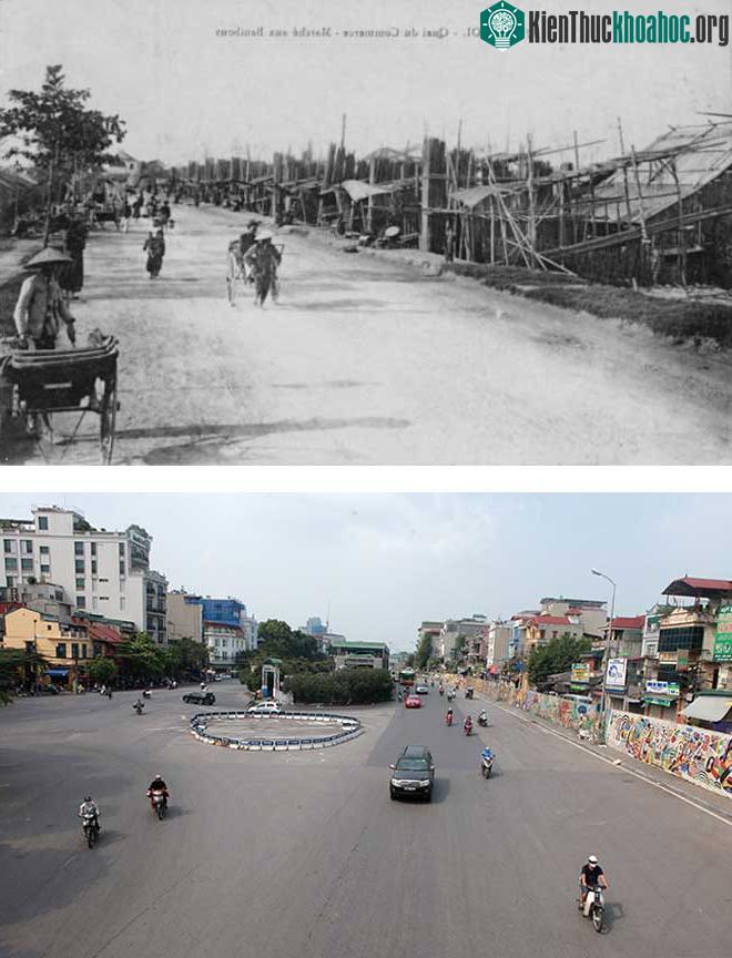 Ngày nay, thay vào&nbsp;những bãi đất&nbsp;để nứa&nbsp;là&nbsp;đường xá rộng lớn với&nbsp;nhà dân, nhà cao tầng