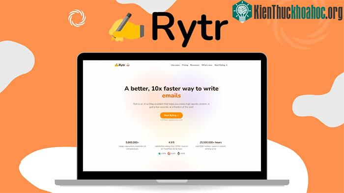 Rytr – Công cụ AI tạo nội dung văn bản miễn phí