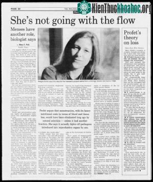 Margaret trên trang nhất báo Philadelphia Daily News vào ngày 10/11/1993.
