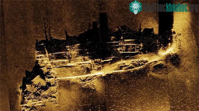 "Tàu ma" Kotohira Maru, một trong những xác tàu được tìm thấy ngoài khơi Alaska nhờ sonar