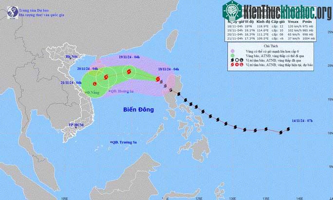 Siêu bão Manyi đã vào Biển Đông, trở thành cơn bão số 9 năm 2024.