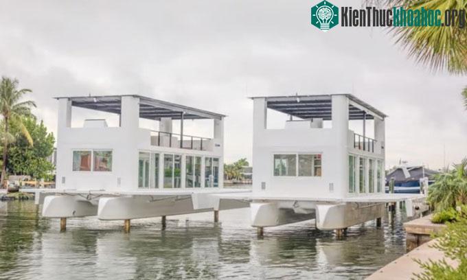 Thiết kế của mẫu nhà nổi Arkup 50.