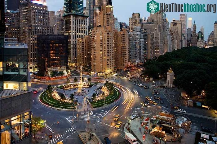 Vòng xuyến Columbus tại quận Manhattan của thành phố New York.
