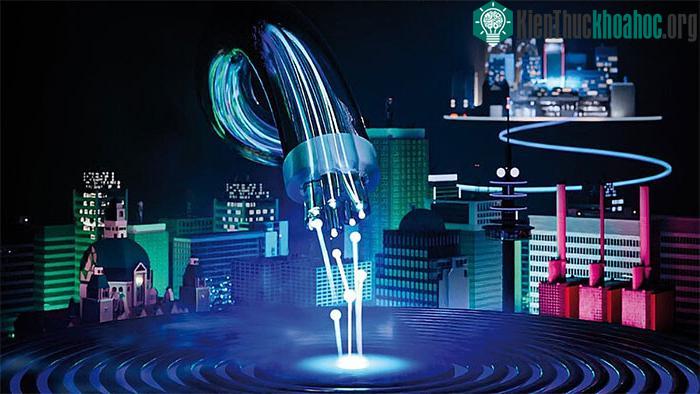 Internet lượng tử dùng các hạt lượng tử (qubit) có thể tồn tại ở nhiều trạng thái cùng một lúc.