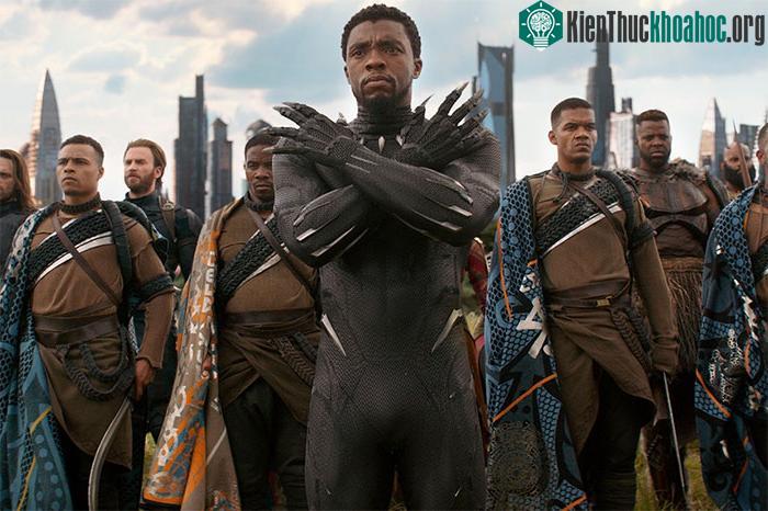 Black Panther và bộ giáp vibranium.