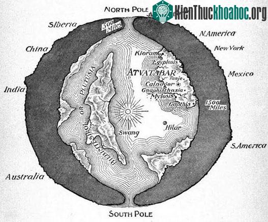 Trái đất thực sự rỗng bên trong và nó bao bọc bởi nhiều đất và nước hơn trên bề mặt