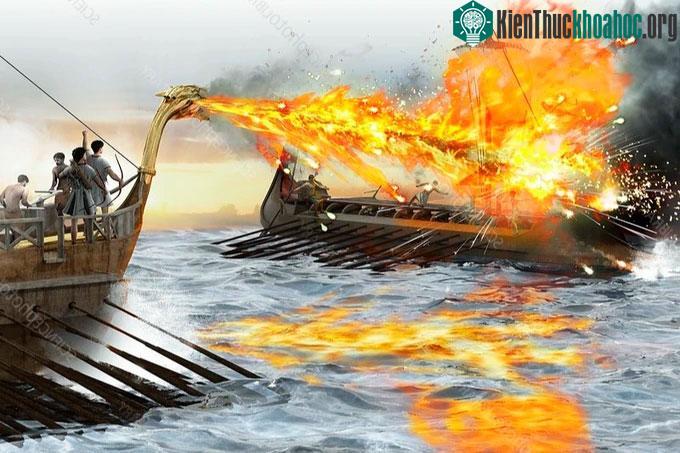 Vũ khí này được sử dụng để đốt cháy kẻ địch trong các trận thủy chiến.