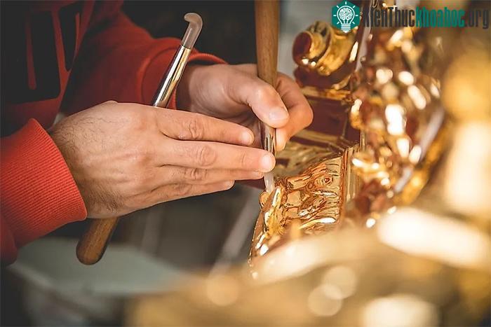 Kỹ thuật mạ vàng của người cổ đại vô cùng tinh vi.