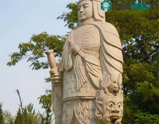 Tượng Lan Lăng Vương do người đời sau xây dựng