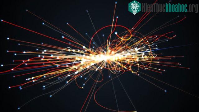 Minh họa va chạm hạt tại CERN.