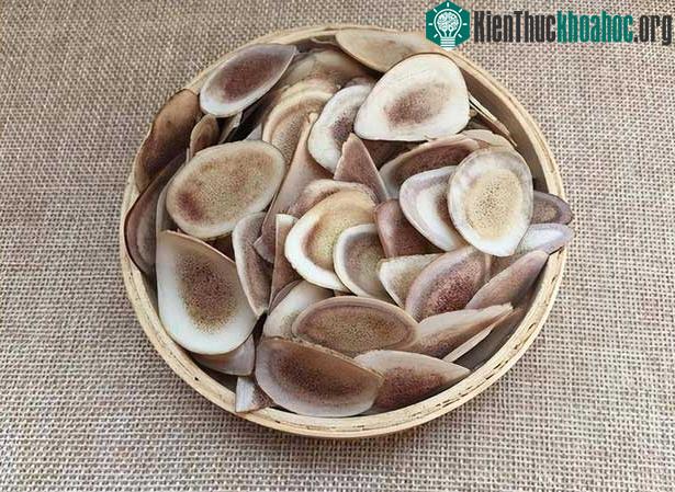 Gạc hươu cắt lát.