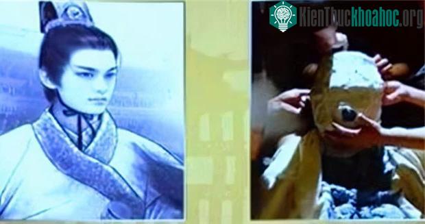 Ảnh phục dựng mô phỏng nhan sắc Lan Lăng Vương từ một nhóm chuyên gia