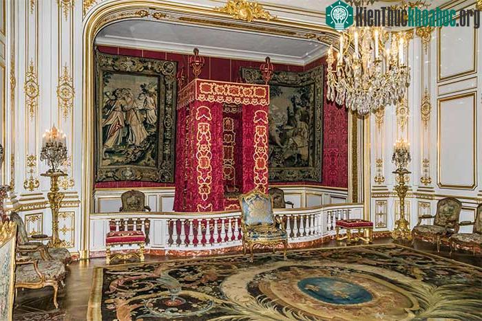Thiết kế nội thất bên trong lâu đài Chambord.