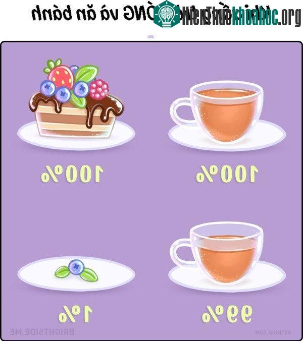 Phục vụ trà cùng với bánh mà cuối cùng bánh lại hết trước.