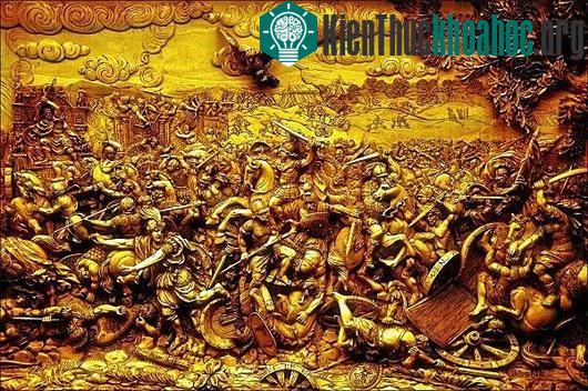 Bức điêu khắc trận đại thắng Gaugamela của Alexander.