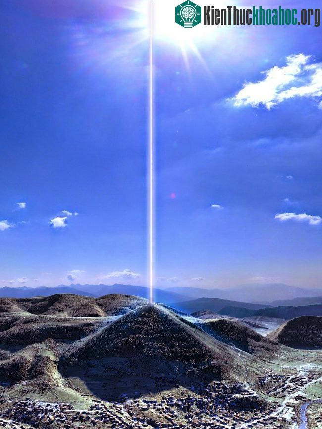 Hình mô phỏng điều các nhân chứng đã nhìn thấy tại kim tự tháp Bosnia.