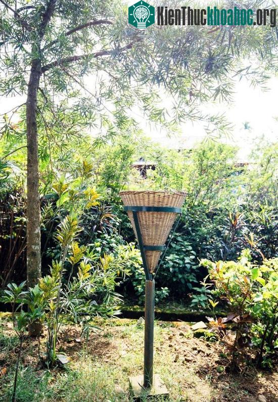 Ngay cả thùng rác ở Mawlynnong cũng rất có tính thẩm mỹ. (Ảnh: Tanveer Badal).