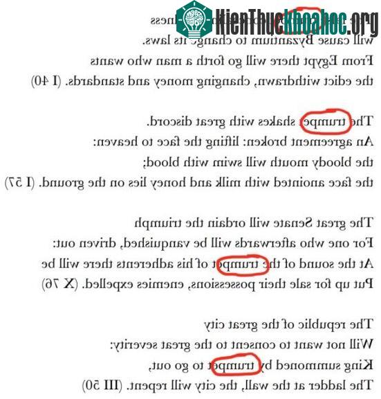 Những câu thơ của nhà tiên tri Nostradamus ám chỉ về Tổng thống Trump và những hậu quả do ông để lại.