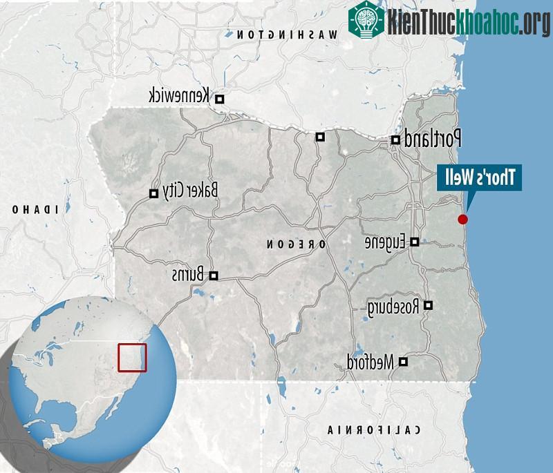 Nơi này thuộc khu vực mũi Perpetua, hạt Lincoln, bang Oregon, Mỹ.